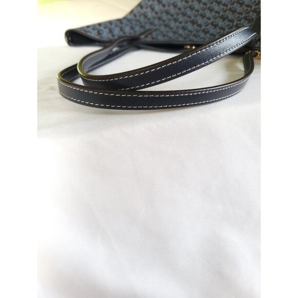 Coach City Tote(CF342) in Navy Blue Monogram Print - Picture 11 of 15